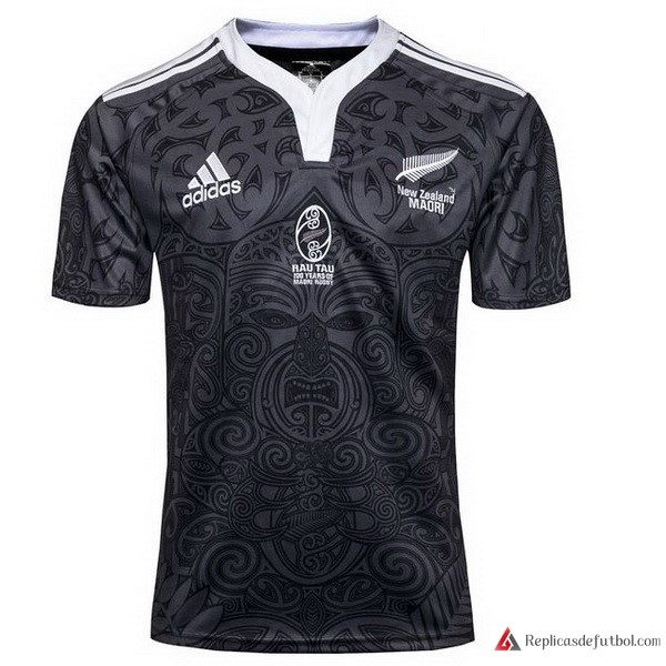 Camiseta All Blacks Edición Conmemorativa 100th Negro Rugby